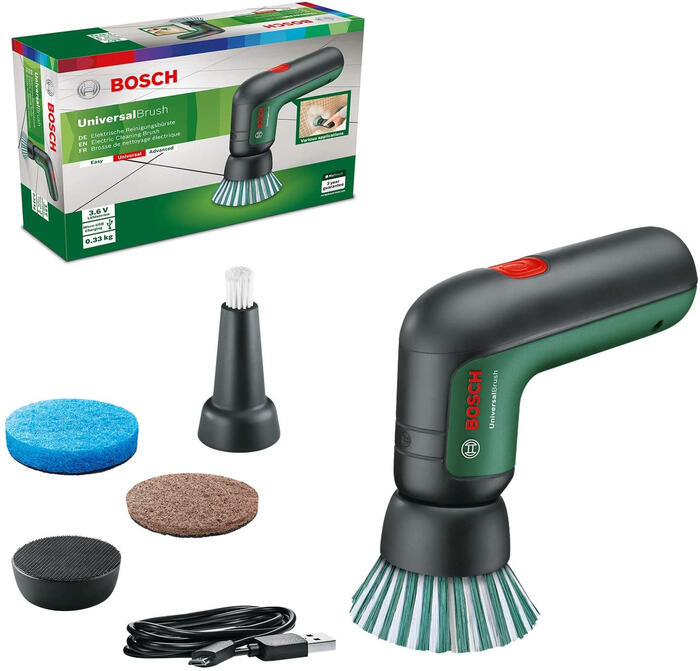 Akumulatora tīrīšanas birste 3.6V (1x1.5Ah) Universal Brush 06033E0000 BOSCH (06033E0000)