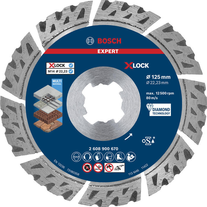 X-LOCK dimanta disks Multi Material 125