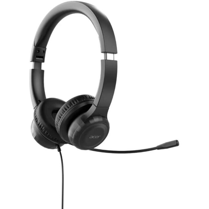 Acer Офисные наушники GP.HDS11.02D, 32Ω, 20-20kHz, Микрофон с держателем, 30 мм динамические драйверы (GP.HDS11.02D)