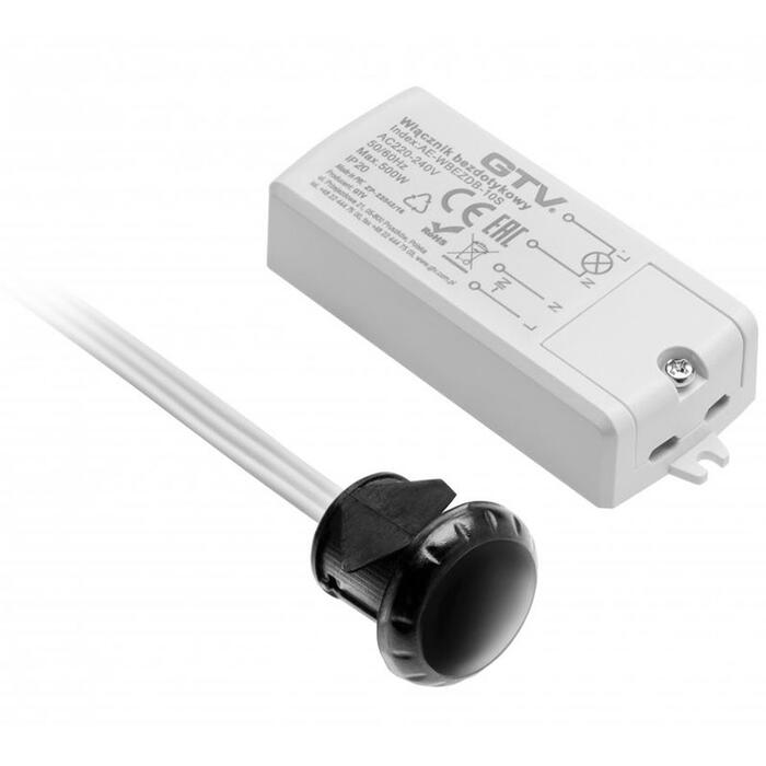Gtv AE-WBEZDB-10S бесконтактный выключатель, 1-полюсный, 500W, AC110-240V, IP20, 5-6cm, 2m (AE-WBEZDB-10S)