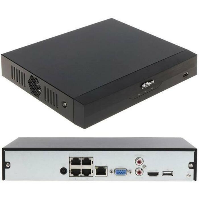 Dahua NVR4104HS-P-EI сетевой видеорегистратор, 4 IP канала, 16 МП, 80 Мбит/с, 4 PoE порта, 1 SATA III, 36 Вт, 2 USB (NVR4104HS-P-EI)