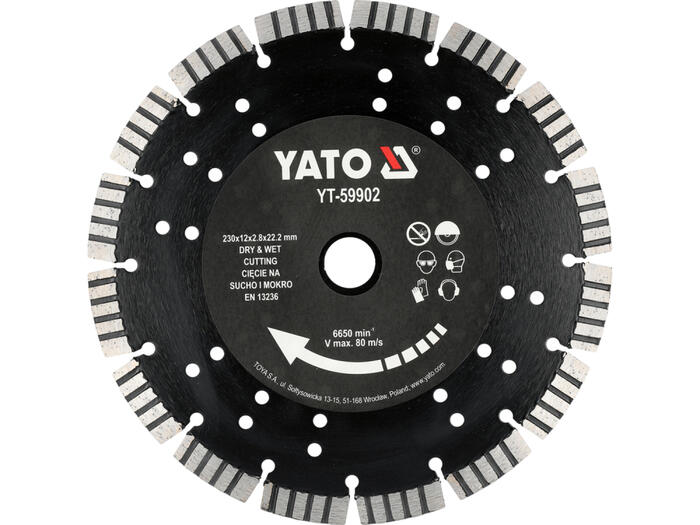 Yato dimanta griezējdisks YT-59902, 230mm, 22