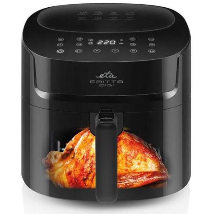 Eta karstā gaisa fritēze ETA316890000, 1800 W, 7.2 L, karstā gaisa tehnoloģija, melna, 8 programmas (ETA316890000)