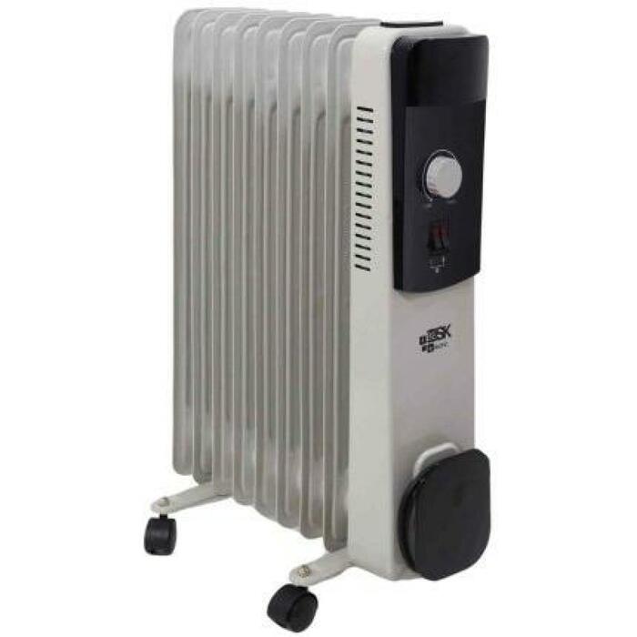 Besk Eļļas radiators 9131558, 2000 W, 220–240 V / 50 Hz, 3 jaudas līmeņi, pārkaršanas aizsardzība, strāvas indikators (9131558)