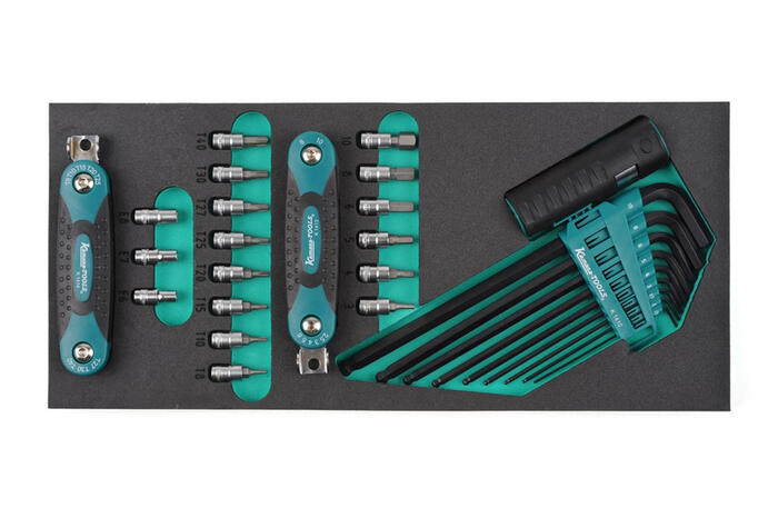 1/4" HEX/Torx muciņu komplekts, K26062, KAMASA