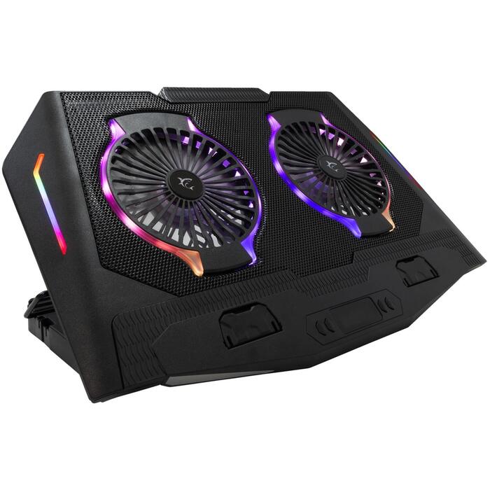 White Shark Охлаждающая подставка ICE-SHADOW, 17,3", 2 x USB 2.0, 1400 об/мин, 20 дБ, черный (ICE-SHADOW)
