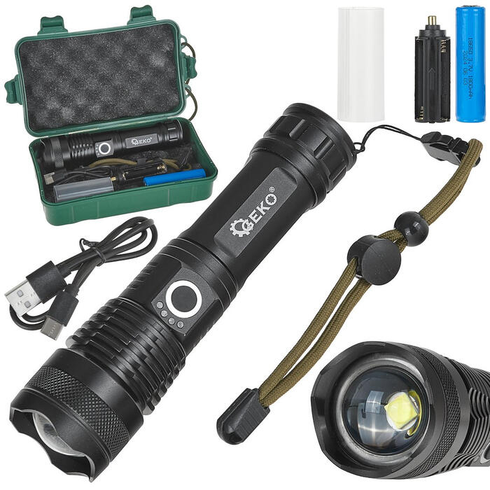 Geko taktiskā lukturis G15122, 15W, 1500lm