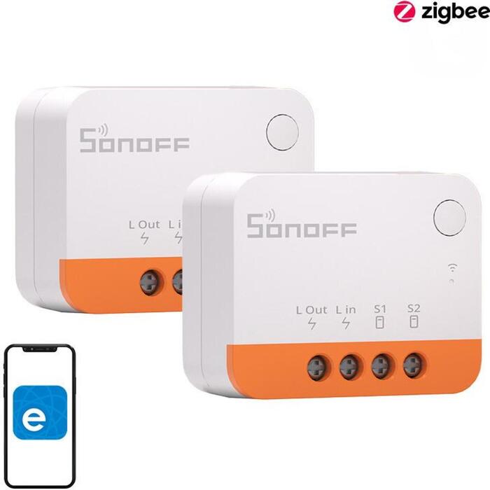 Sonoff ZBMINIL2 slēdzis, ZBMINIL2-2PACK, 100-240V 50/60