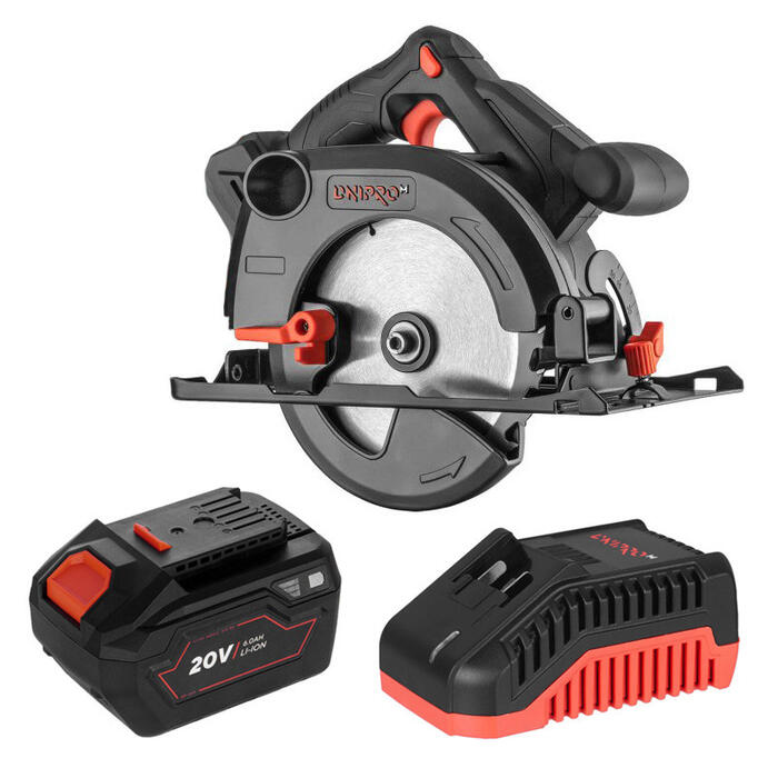 Akumulatora ripzāģis 20V 165mm 1x6.0Ah, bezoglīšu DSC-200BC-160A ULTRA DNIPRO-M (17601160A)