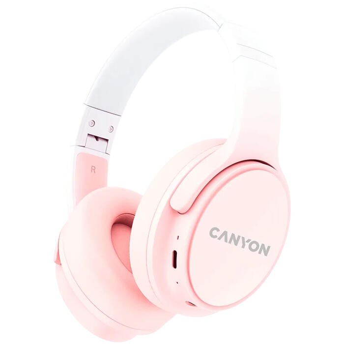 Беспроводные наушники с Bluetooth соединением OnRiff 4 Розовые CNS-CBTHS4P CANYON (CNS-CBTHS4P)