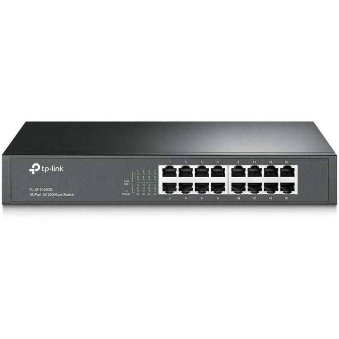 TP-Link TL-SF1016DS komutators, 16x10/100Mbps RJ45, 3