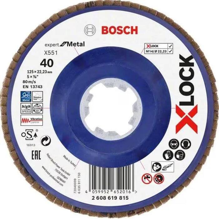 Bosch X551 lapiņu slīpēšanas disks, 125