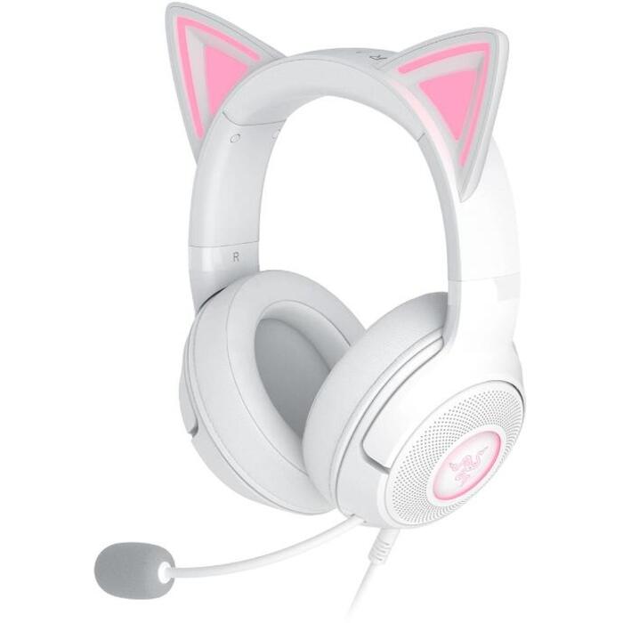 Razer наушники Kraken Kitty V2 RZ04-04730600-R3M1, 32Ω, 2м, стерео, шумоподавление, изоляция шума (RZ04-04730600-R3M1)