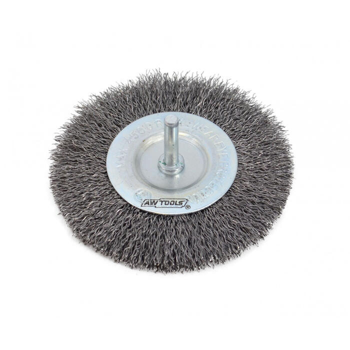 Tērauda vītņu birste 100mm, ar kātu