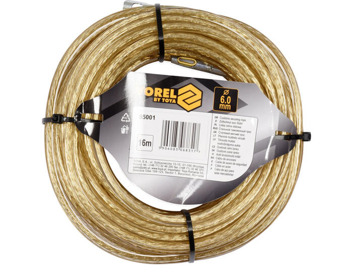 Muitas drošības virve 6mm 16m, VOREL
