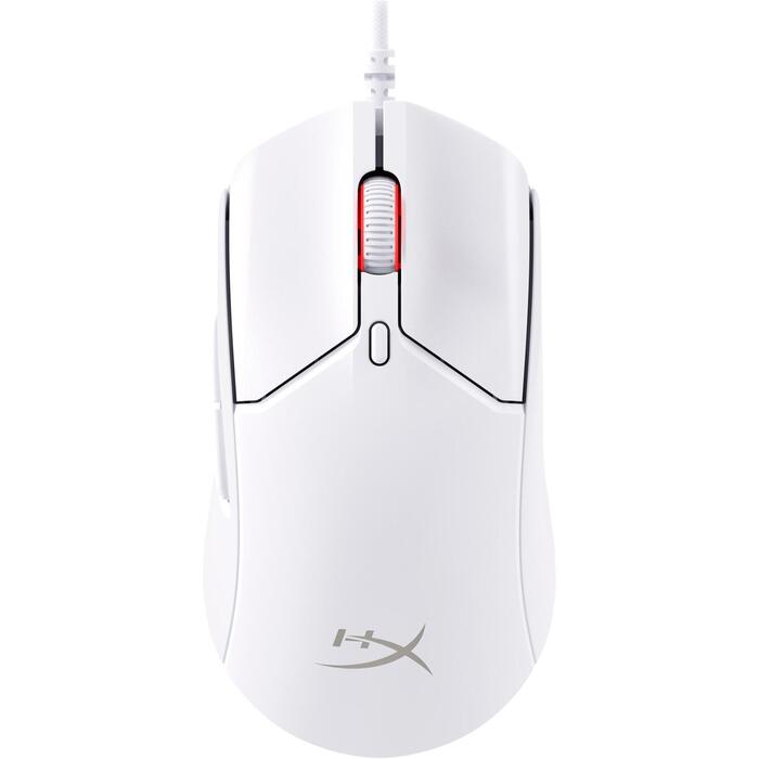 HyperX Pulsefire Haste 2 6N0A8AA, spēļu pele, USB Type-A, 26000 DPI, 650 ips, 8000 Hz, 6 pogas, balta (6N0A8AA)