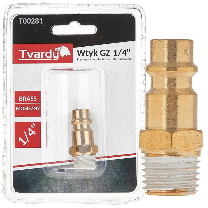 GEKO Misiņa vītnes spraudnis 1/4", Tvardy