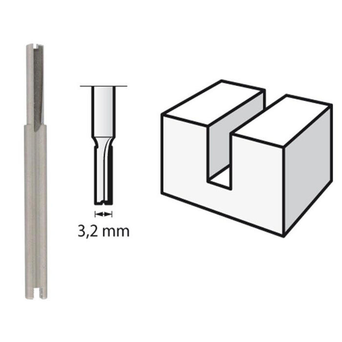 HSS frēze. D=3,2, 1 gab. 2615065032 DREMEL (2615065032)