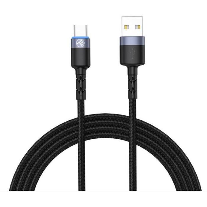 Tellur USB kabelis uz Type-C LED