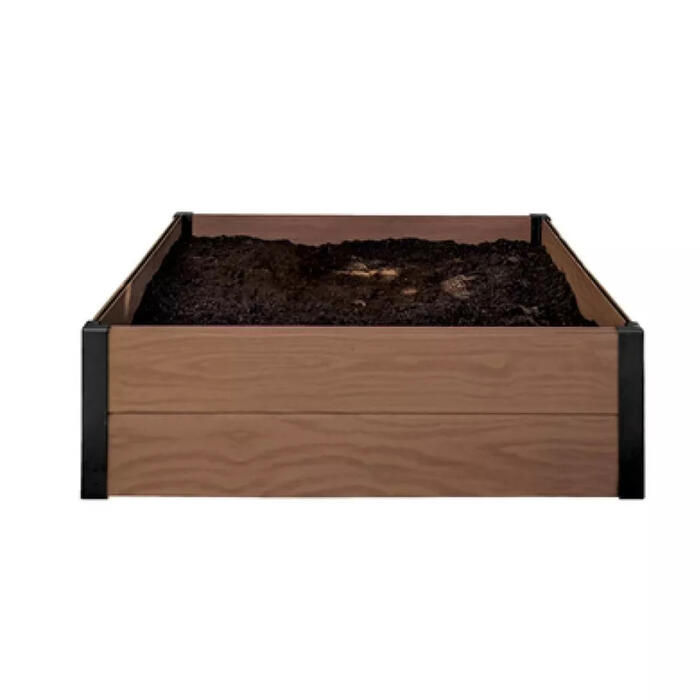 Keter Maple Square бордюр для клумбы 29209665, 106x106x32см, коричневый, Evotech (29209665)