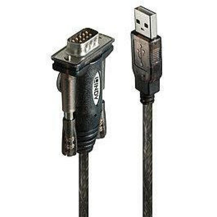 Lindy USB адаптер 42855 RS232 1, USB 1.1 1, Черный (42855)