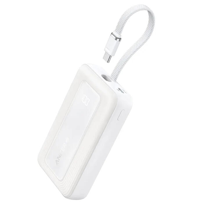 Высокой ёмкости внешний аккумулятор премиального качества 20000 mAh 20 W с USB-C PD и USB-A QC белый A1689H21 Anker (A1689H21)