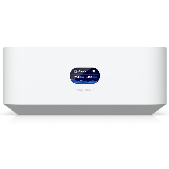 Wi Fi 7 Cloud Gateway и точка доступа 10 GbE WAN + 2.5 GbE LAN 300+ клиентов UniFi Express 7 UX7 Белый Ubiquiti (UX7)