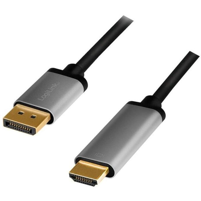 LogiLink CDA0107 DisplayPort-HDMI kabelis, 4K/60Hz, 2m