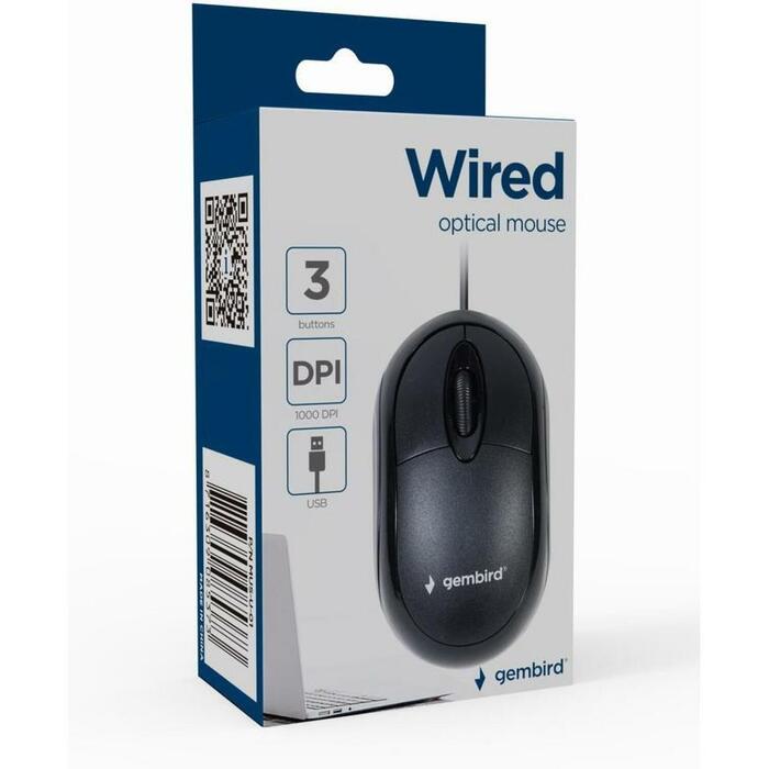 Gembird USB datorpele MUS-U-01, 1000 DPI