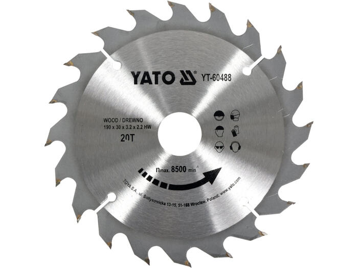 Yato ripzāģis YT-60488, 190mm, 30mm, 20