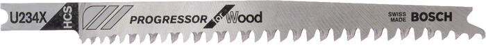 3 figūrzāģa asmeņi U 234 X (Progressor), Figūrzāģiem FIGŪRZĀĢA ASMENS U 234 X PROGRESSOR FOR WOOD, 2608633525, BOSCH (2608633525)