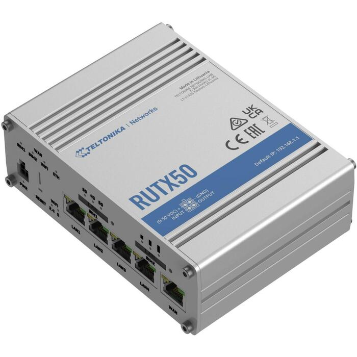 Teltonika maršrutētājs RUTX50 5G, 3.3