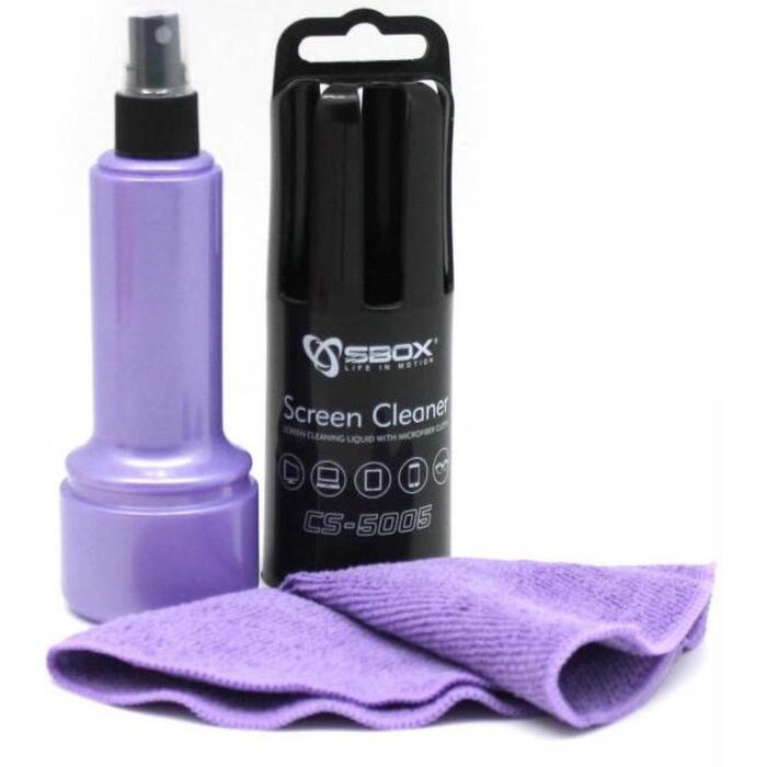 Sbox Ekrāna tīrītājs CS-5005U, 150ml, Violeta