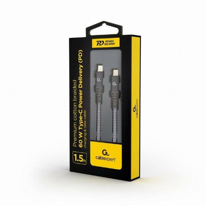 Gembird USB-C PD kabelis 1.5M