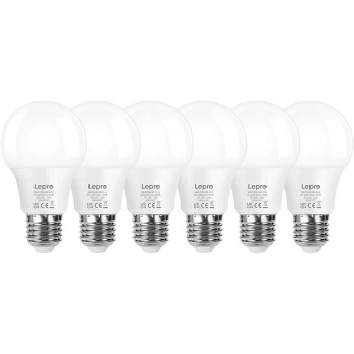 LEPRO 100089-WW-EU-6 LED spuldze, E27, A60