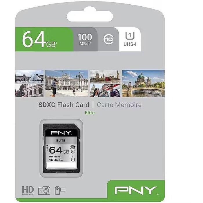 PNY Technologies Elite microSDXC 64GB, UHS-I