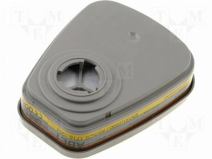 3M gāzes filtrs T6057, 0.061 kg, 1 pāris iepakojumā, piemērots organisko, neorganisko un skābes garaiņu filtrēšanai (T6057)