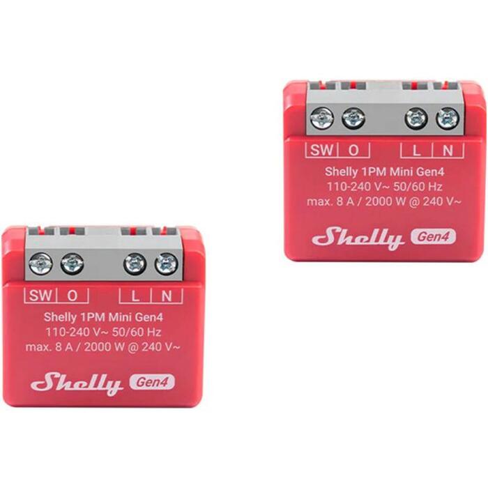 Shelly 1PM Mini Gen4 Zigbee/Matter kontrolieris