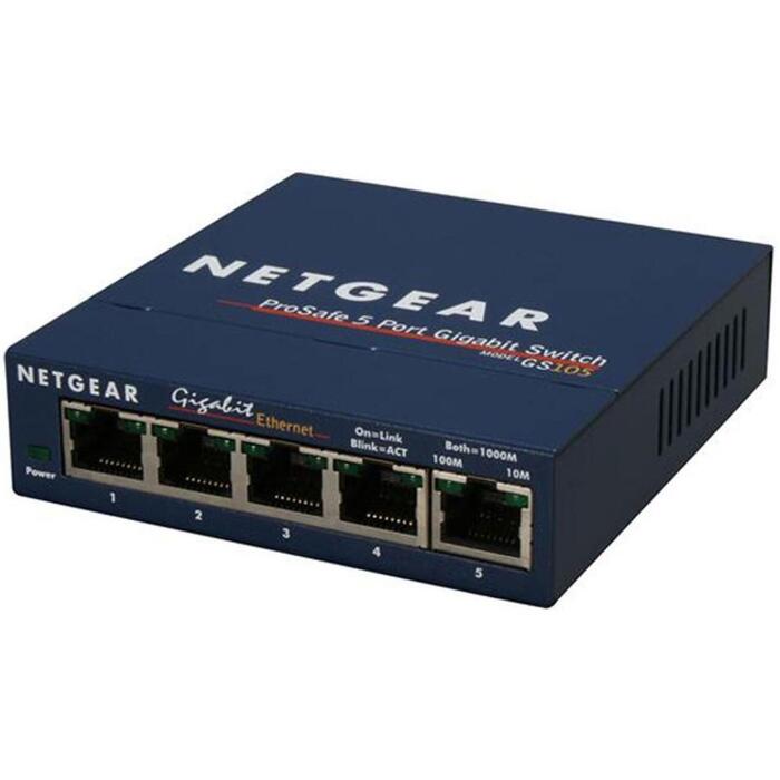 Netgear ProSafe GS105GE komutators, nepārvaldāms, 10/100/1000