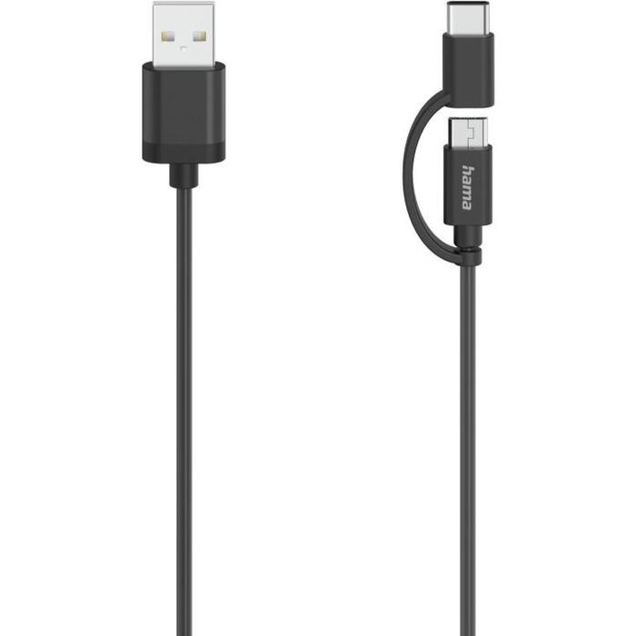 Hama USB kabelis 00200616, 0.75m