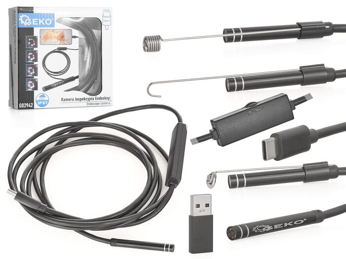 Endoskops 2m, 5.5mm kamera, USB