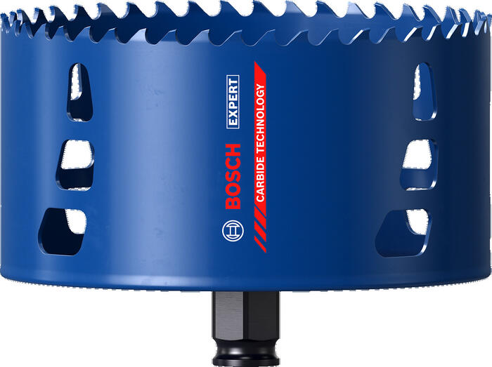 Karbīda caurumzāģis Tough Material 127mm, Urbjmašīnām/skrūvgriežiem, triecienurbjmašīnām/triecienskrūvgriežiem EXPERT MULTI MATERIAL PC PLUS CAURUMZĀĢIS, 2608900443, BOSCH (2608900443)