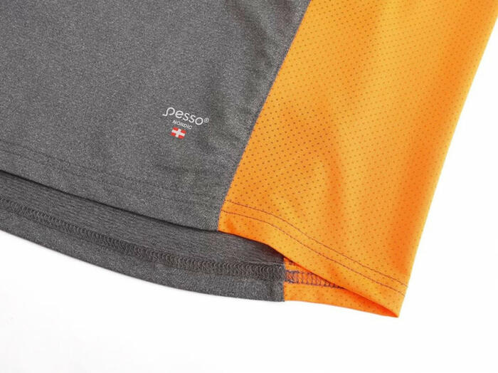 Pesso Breeze T-krekls MP205_OR-2XL, 2XL, pelēks/oranžs