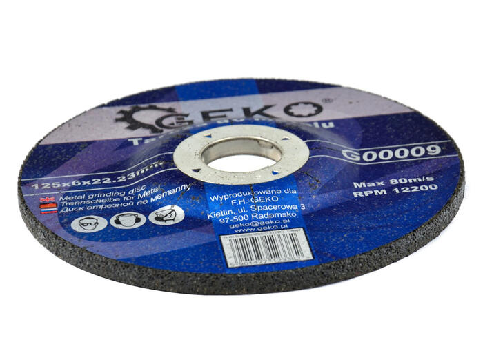 Geko Metāla griešanas/slīpēšanas disks 125x6x22,23mm
