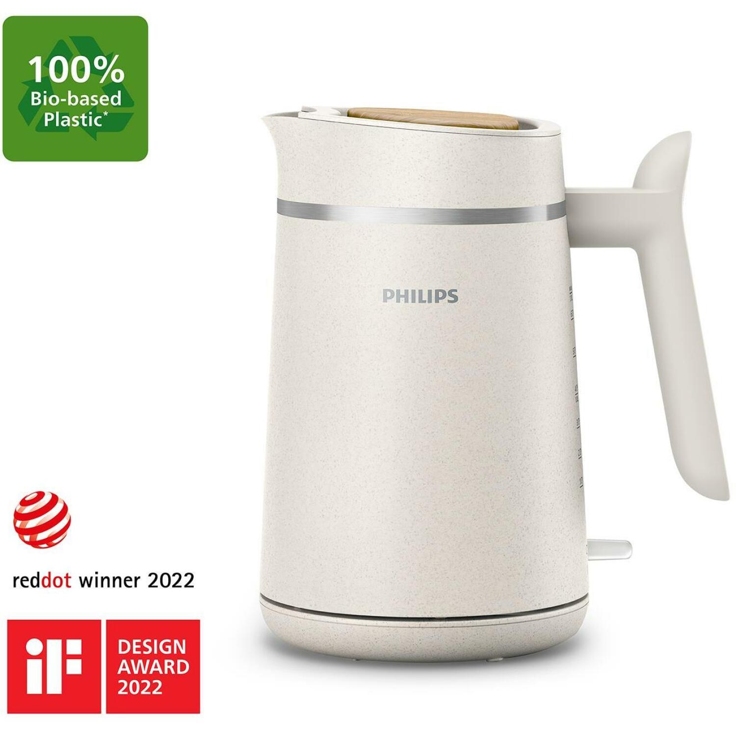 Philips Tējkanna HD9365/10 1.7 L, 2200 W, Bezvadu, Filtrēšana, Ūdens līmeņa indikators, 360° rotējoša pamatne (HD9365/10)