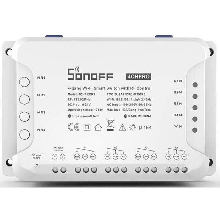 Sonoff Gudrais slēdzis WiFi 4CHPROR3 M0802010004
