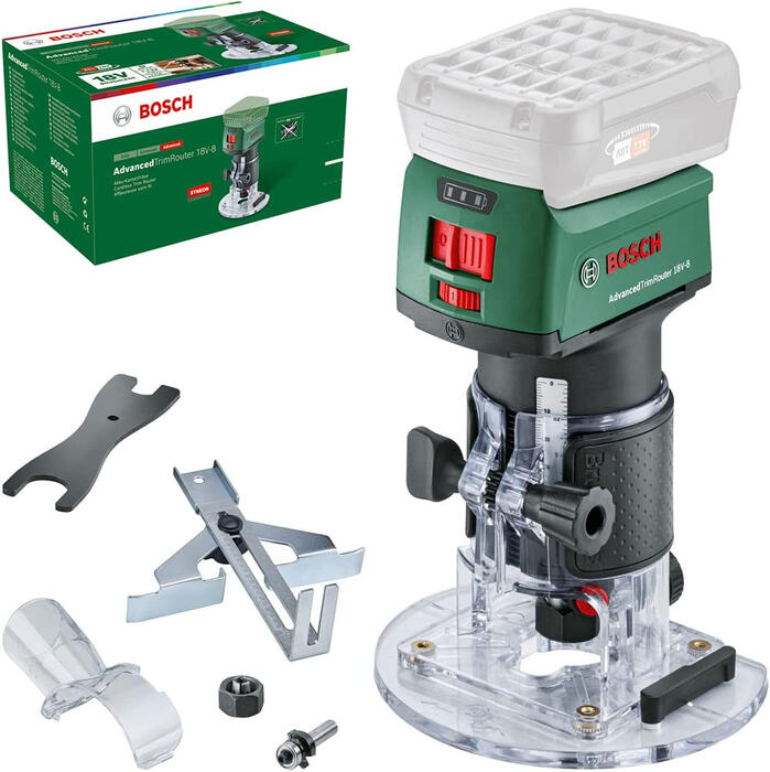 Akumulatora virsfrēze AdvancedTrimRouter 18V-8 solo 06039D5000 BOSCH (06039D5000)