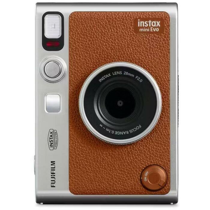 Fujifilm instantā kamera INSTAXMINIEVOBROWN, brūna, litija