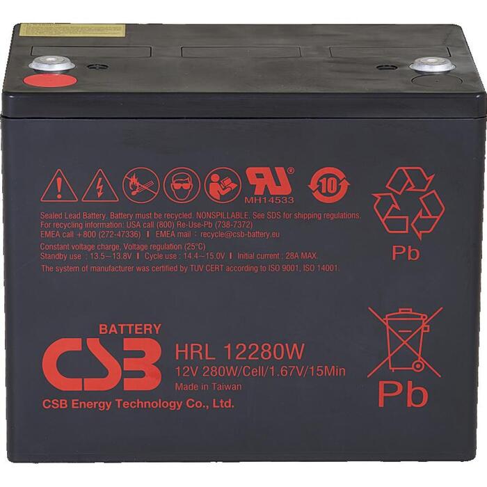 CSB Battery CSB HRL1225W UPS akumulators