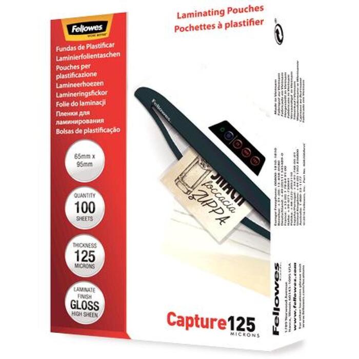 Fellowes Laminēšanas maisiņš 5306702, 64x95mm, 125µm